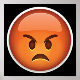 angry emoji poster