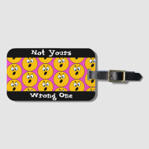 wrong one luggage tag