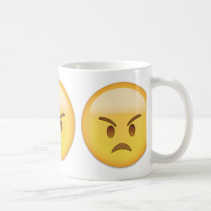 Angry Face Emoji Coffee Mug