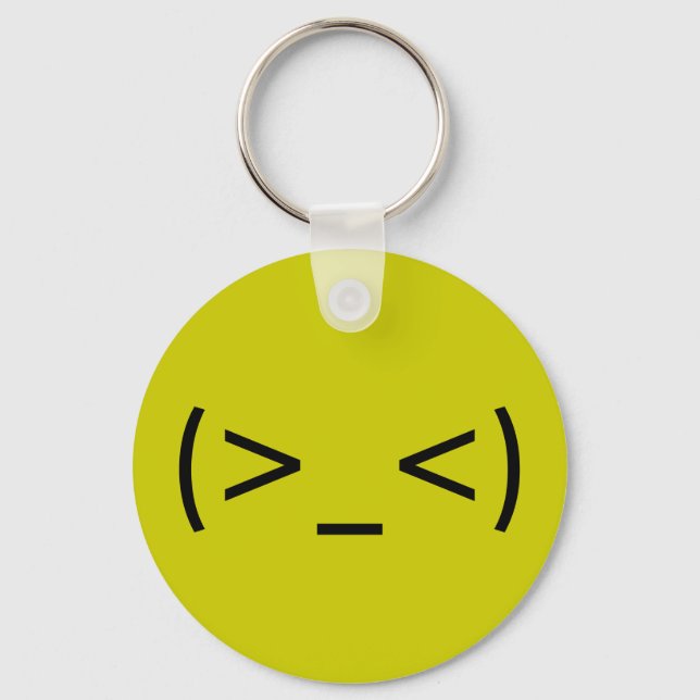 Angry Face (Japanese Keychain (Front)