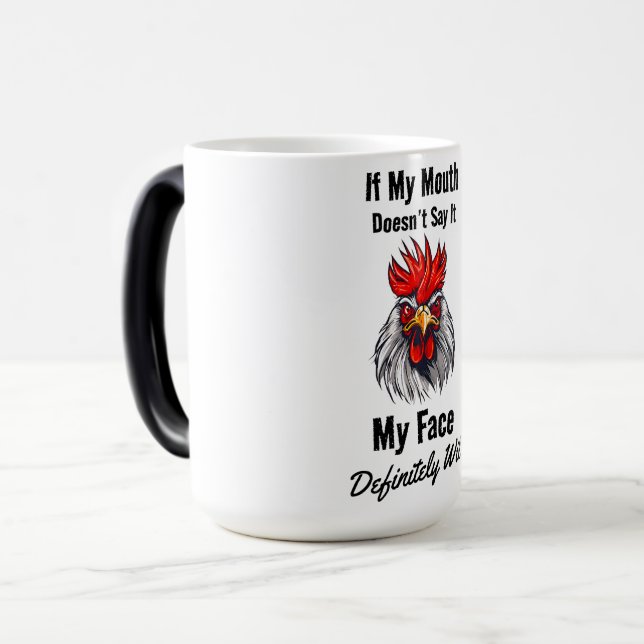 Angry Face Magic Mug (Front Left)
