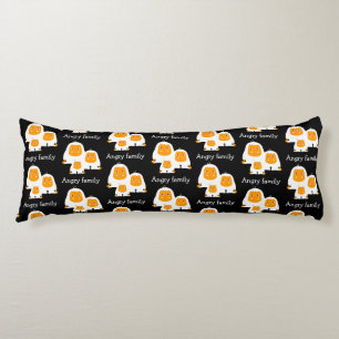 Angry family Monkeys design Body Pillow