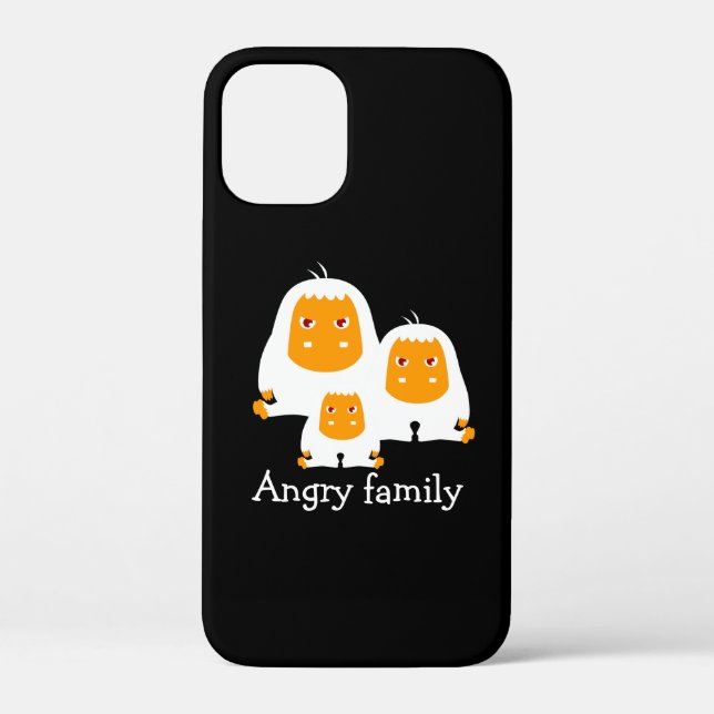 Angry family Monkeys design Case-Mate iPhone Case (Back)