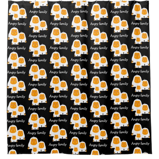 Angry family Monkeys design T-Shirt Bath Mat (Front)