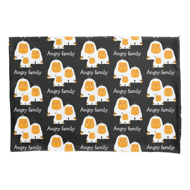 Angry family Monkeys design T-Shirt Bath Mat Pillowcase (Front-Left)