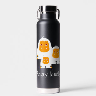 Angry family Monkeys design T-Shirt Bath Mat Water Bottle