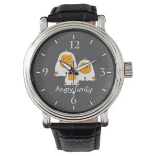 Angry family Monkeys design T-Shirt Watch