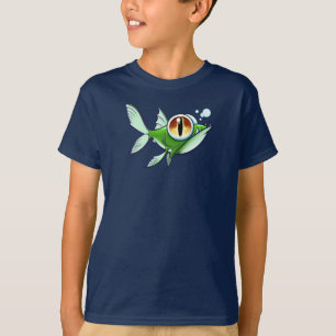 ANGRY FISH with RED EYE by Jeff Willis Art T-Shirt