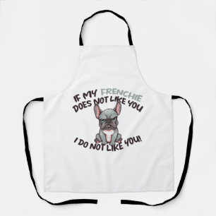 Angry Frenchie (Merle) - Unique Design Apron