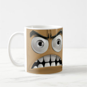 Angry Funny Face Coffee Mug