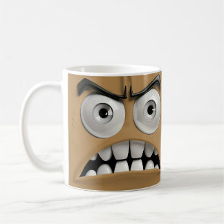 Angry Funny Face Coffee Mug