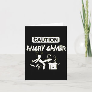 Angry Gamer Computer Funny Video Game Gift  Card