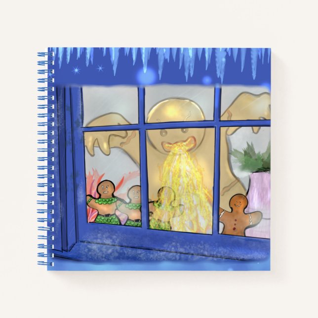 Angry Gingerbread Giant Notebook – Holiday Tale (Front)