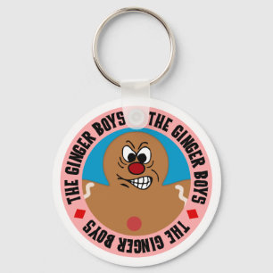 Angry Gingerbread Man Cookie Keychain