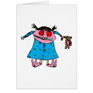Angry Girl Card