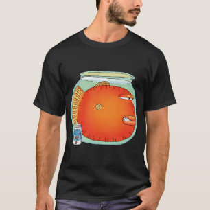 angry goldfish in fishbowl T-Shirt