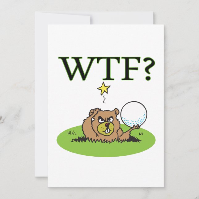 Angry Gopher Invitation (Front)