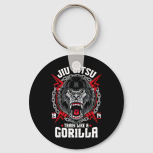 Angry Gorilla Brazilian Jiu Jitsu Keychain