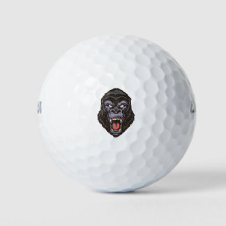Angry Gorilla head Golf Balls