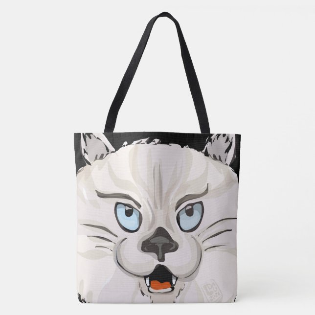 Angry Kitty Tote Bag (Front)