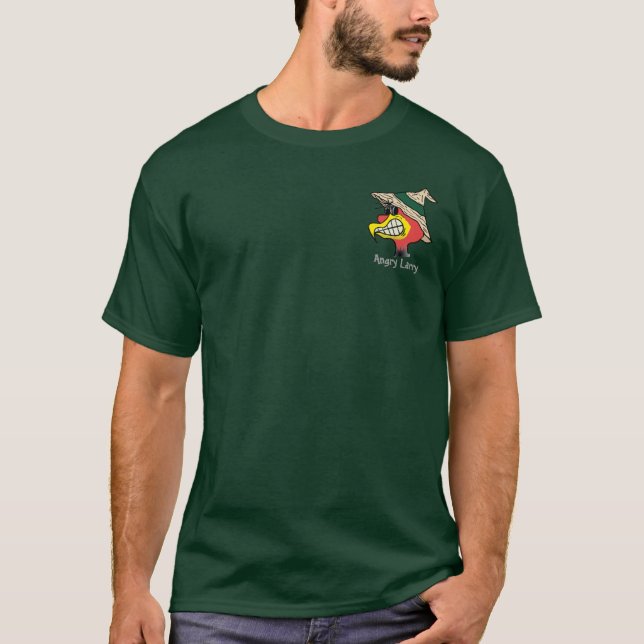 Angry Larry Pocket Logo T-Shirt (Front)