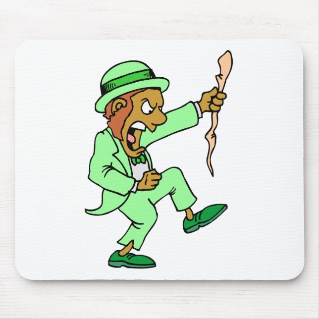 Angry Leprechaun Mouse Pad (Front)