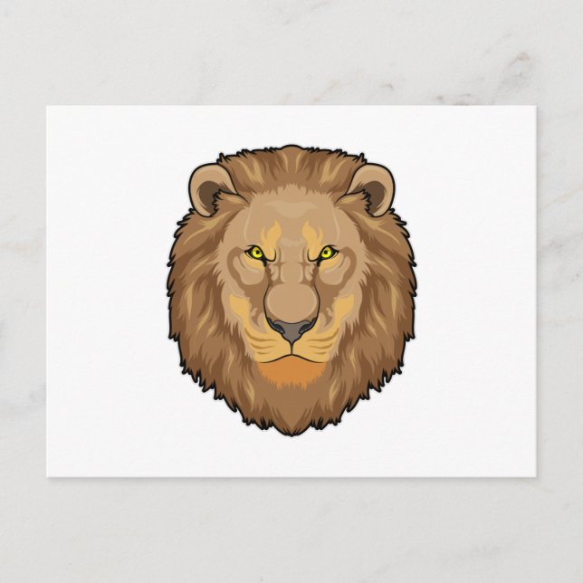 Angry Lion Postcard (Front)