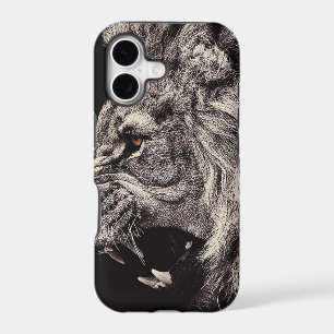 Angry Male Lion
