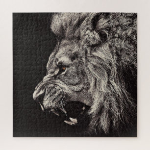 Angry Male Lion Jigsaw Puzzle