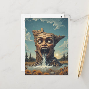 Angry Minnesota Boundary Waters Postcard