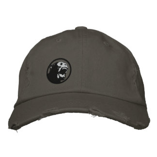 Angry Monkee Hat - Black/Dark Grey