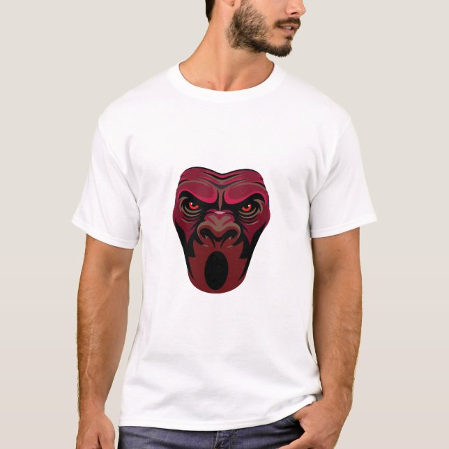 Angry Monkey Face T-Shirt (Front)