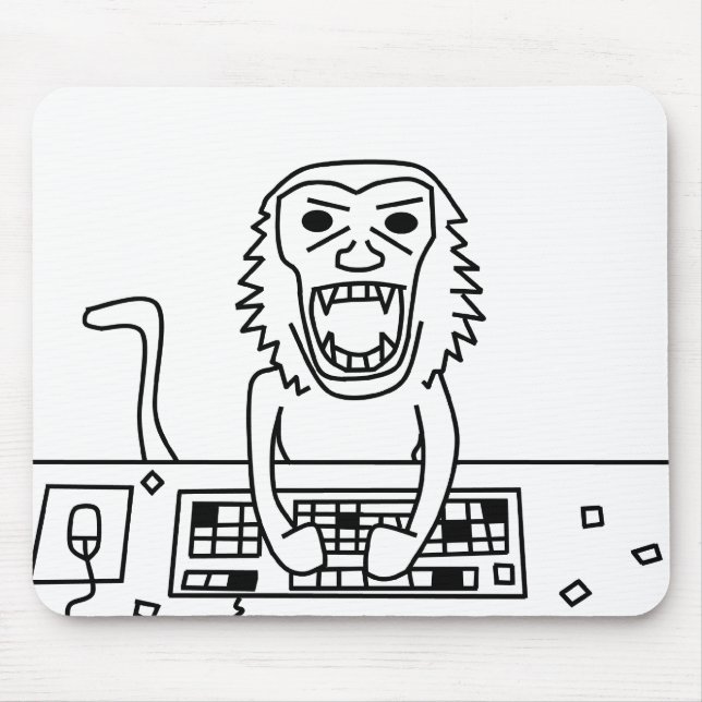 Angry Monkey mouse pad (Front)
