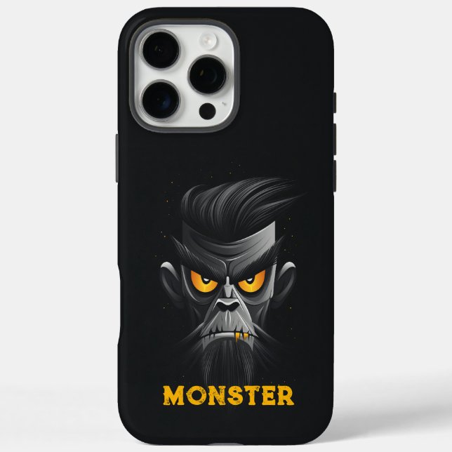 Angry Monster Black Case-Mate iPhone Case (Back)