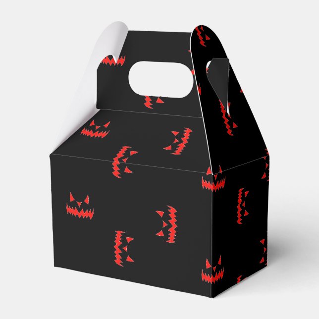 Angry monster on black favor box (Front Side)