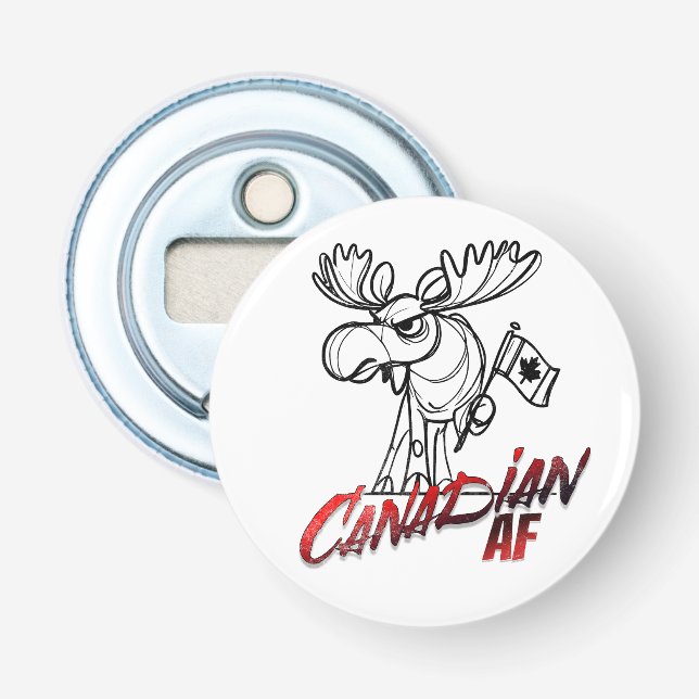 Angry Moose Canadian AF Bottle Opener (Front)