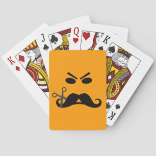 Angry Moustache custom playing cards