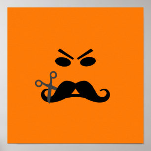 Angry Moustache custom poster