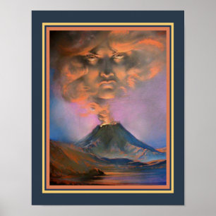 "Angry Nature" #2 Impression Art Déco des années 1
