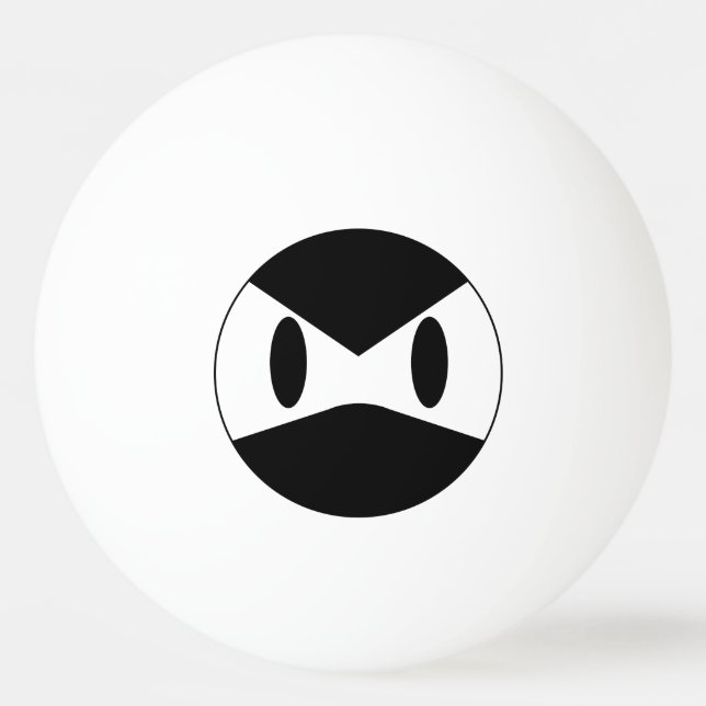 Angry Ninja Ping Pong Ball (Front)
