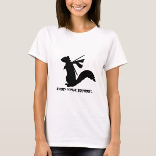 Angry Ninja Squirrel Collection T-Shirt