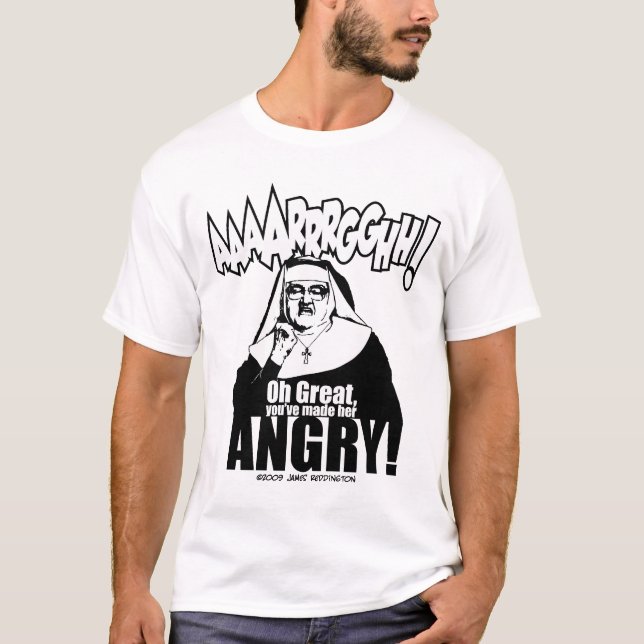 Angry Nun T-Shirt (Front)