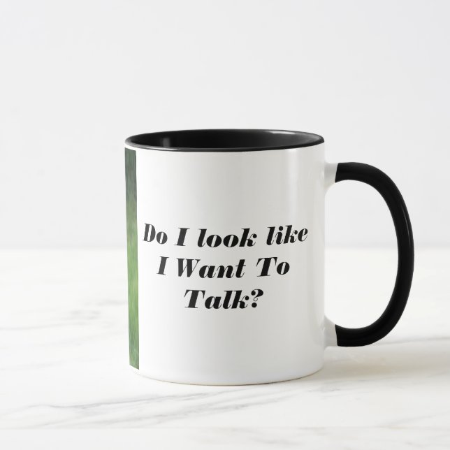 Angry Owl No Talking Coffee Mug (Right)