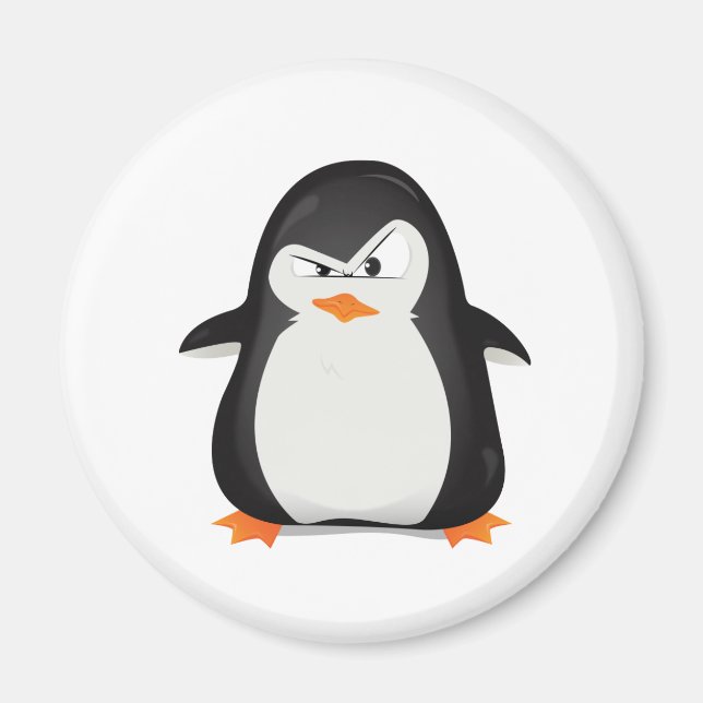Angry Penguin Magnet (Front)