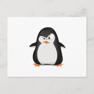 Angry Penguin Postcard