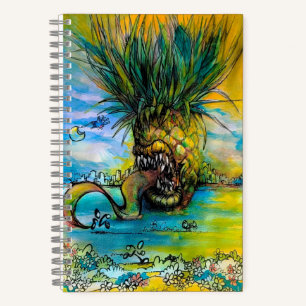 ANGRY PINEAPPLE Spiral Notebook
