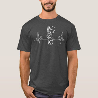 Angry Piston Heartbeat Funny Mechanic s For Men T-Shirt