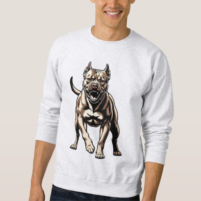 Angry Pitbull Sweatshirt (Front)