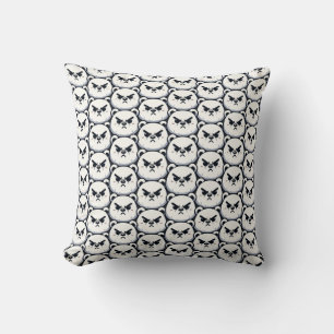 Angry Polar Bear Design Throw Pillow