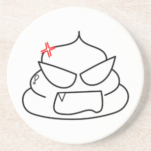 Angry Poop - Brootsch the PooPoo Coaster